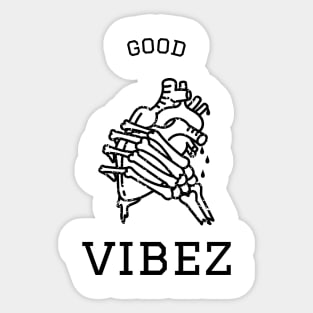 Good Vibes - Good vibez skull Sticker